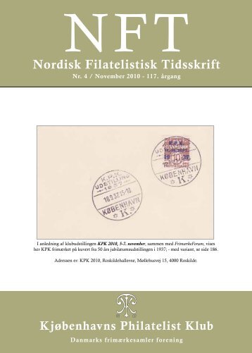 Nordisk Filatelistisk Tidsskrift - Kjøbenhavns Philatelist Klub