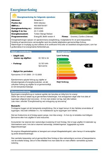 Energimærkning - Fyns almennyttige Boligselskab