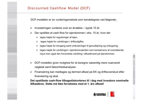 Beregning af afkast, cash flow modeller mv. v/Nicholas Thurø, RED ...