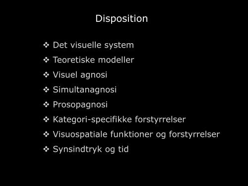 Visuel perception: teori & praksis