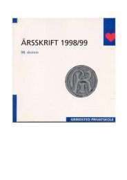 ÅRSSKRIFT 1998/99 - Grindsted Kost –og Realskoles Elevforening