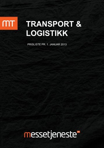 Prisliste Transport og logistikk - Messetjeneste
