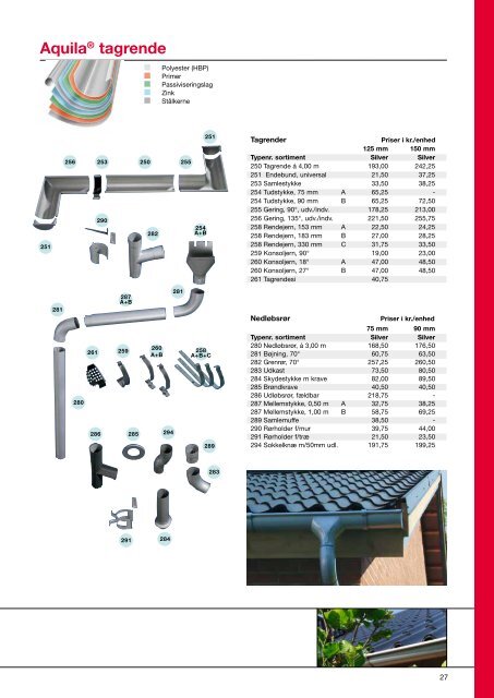 Bruttoprisliste, excl. moms - Velkommen til Tata Steel