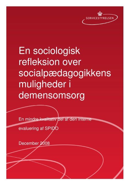 En sociologisk refleksion over ... - Servicestyrelsen