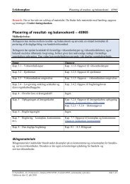 Placering af resultat- og balancekonti – 45965