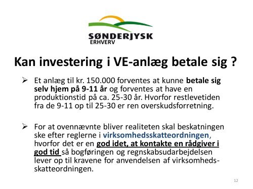 Solcelleskatteberegning v. Henning Holm SLF