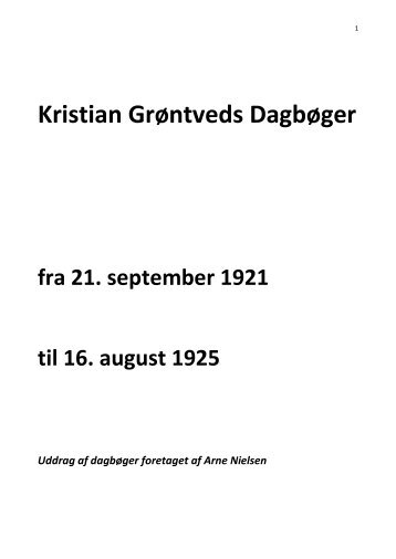Dagbog 7. 21/9 1921 - Bjergby - Mygdal Lokalhistoriske Forening