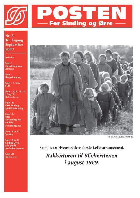 Rakkerturen til Blicherstenen i august 1989. - Sinding Ørre