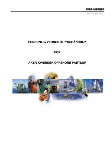 personlig verneutstyrshåndbok for aker kværner offshore ... - Avd 25