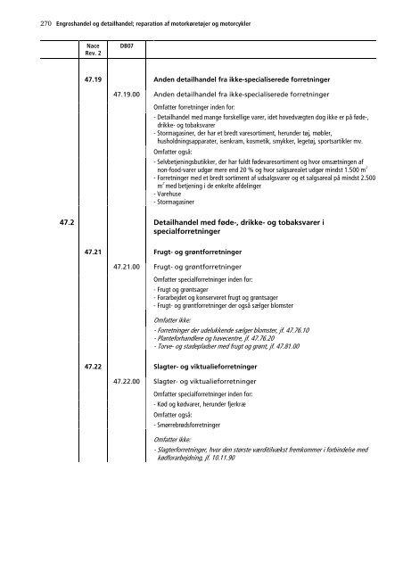 Dansk Branchekode - Mzes