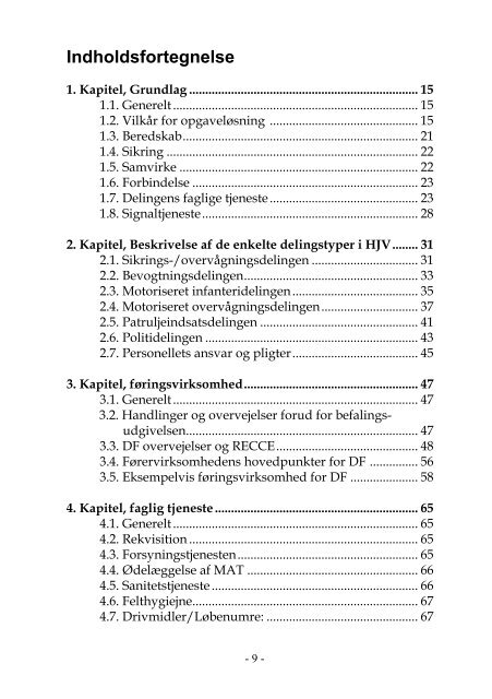 Håndbog Taktik for delingen - Hjemmeværnet