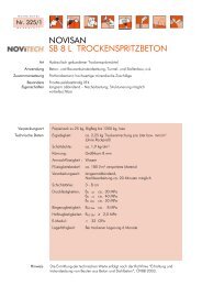 NOVISAN SB 8 L TROCKENSPRITZBETON - Schretter & CIE