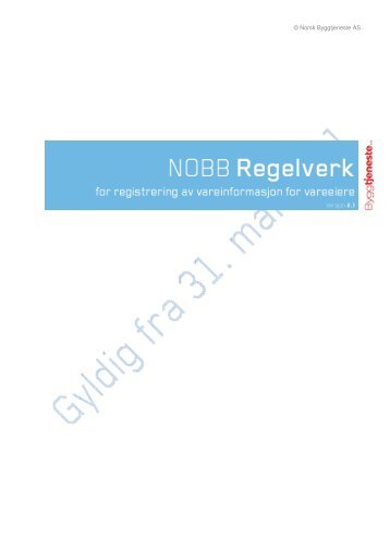 NOBB-regelverk - Virke