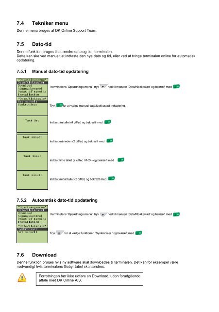 Manual til iCT og iWL - DK Online