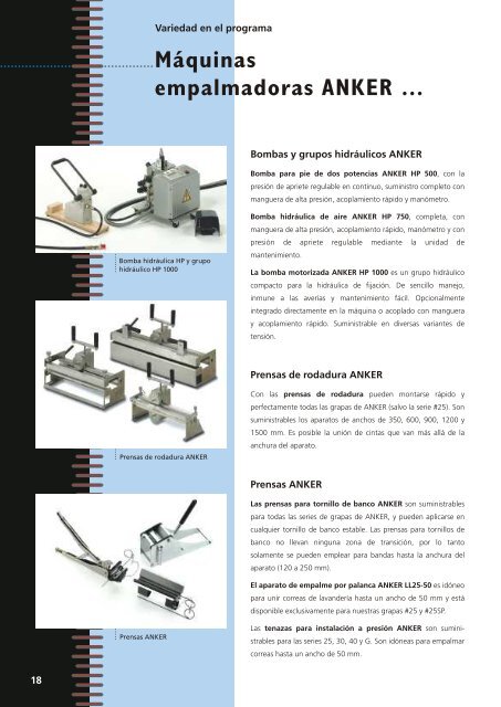 Grapas para cintas transportadoras ANKER - ANKER-FLEXCO Gmbh