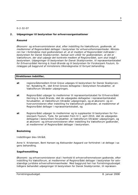 Referat af mødet - Region Midtjylland