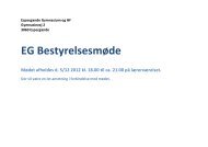 EG Bestyrelsesmøde - Espergærde Gymnasium og HF