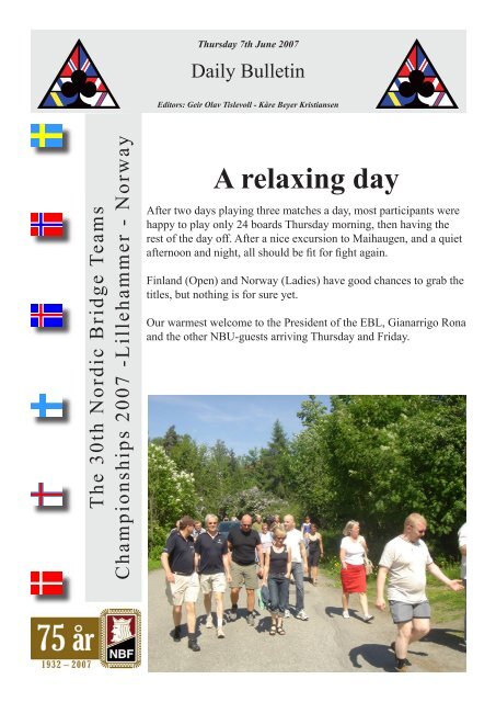 Bulletin 3 - Nordic Bridge Union