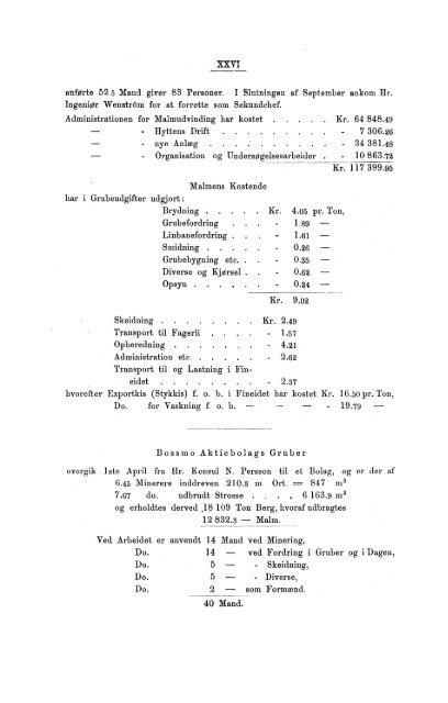 Tabeller vedkommende Norges Bergværksdrift i Aarene 1894 og 1895