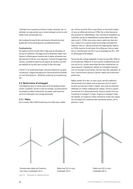VVM-REDEGØRELSE FOR VINDMØLLER VED FREDERIKSHAVN