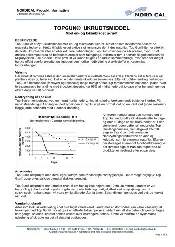 TOPGUN® UKRUDTSMIDDEL - Nordical A/S