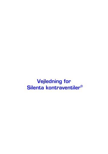 Vejledning for Silenta kontraventiler - Dikkers