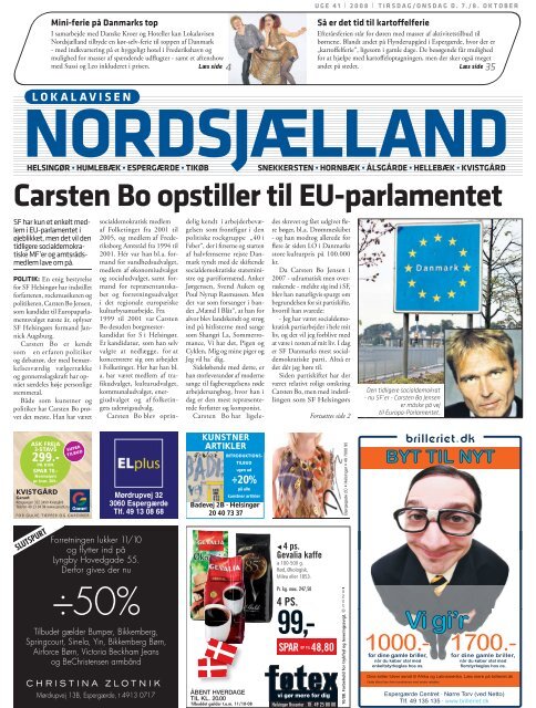 99,- Carsten Bo opstiller til EU-parlamentet