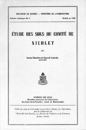 PQ43 Étude des sols du comté de Nicolet - IRDA