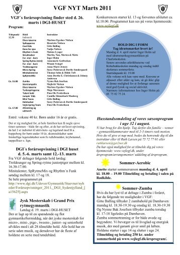 VGF NYT Marts 2011 - Vejle GF