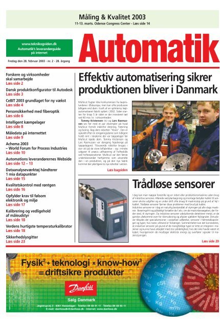 Måling & Kvalitet 2003 - Teknik og Viden