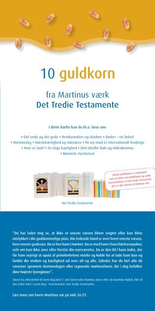 10 guldkorn - Martinus åndsvidenskab Det Tredie Testamente