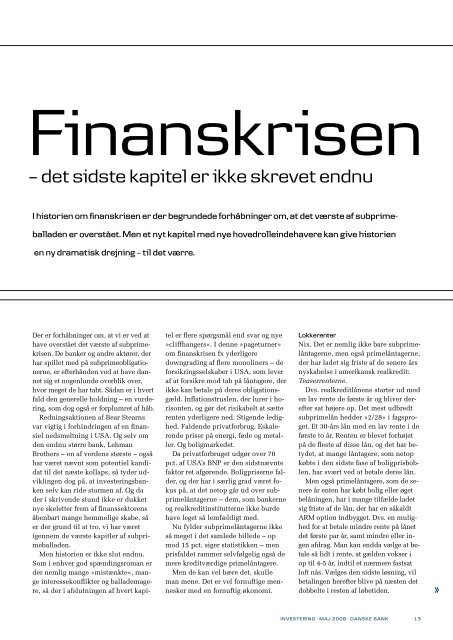 investering - Danske Bank