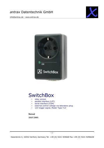 SwitchBox - antrax.de