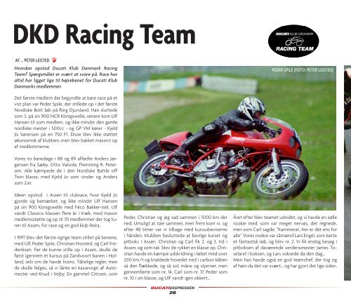 KLUB DANMARK www.ducati.dk - Ducati Klub Danmark