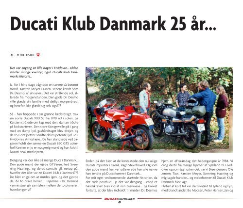 KLUB DANMARK www.ducati.dk - Ducati Klub Danmark