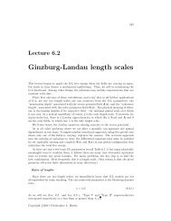Lecture 6.2 Ginzburg-Landau length scales