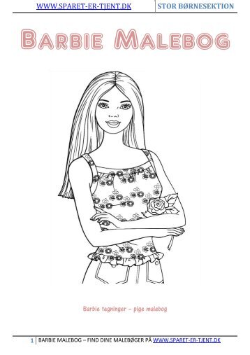 Barbie tegninger malebog- gratis farvebog _Barbie drawings color ...