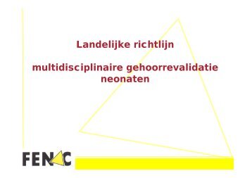 richtlijn - Ned Ver Audiologie(*)