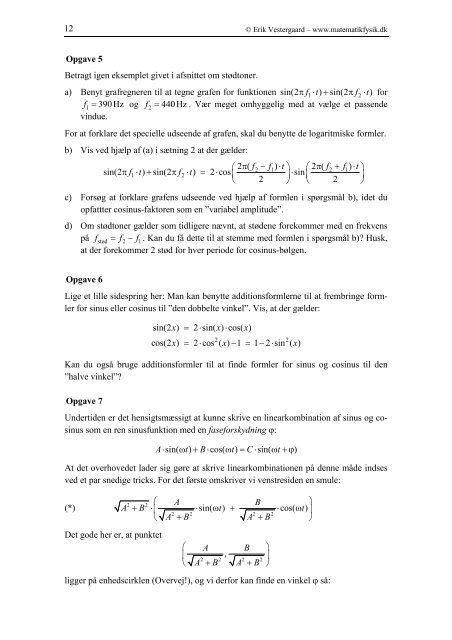 Svingninger - matematikfysik