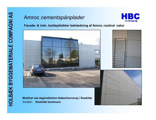 Amroc cementspånplader - HBC