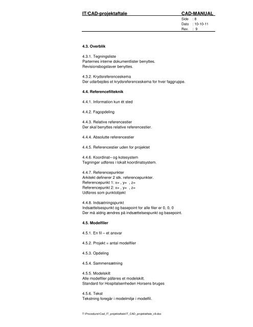 IT/CAD-projektaftale - Regionshospitalet Horsens