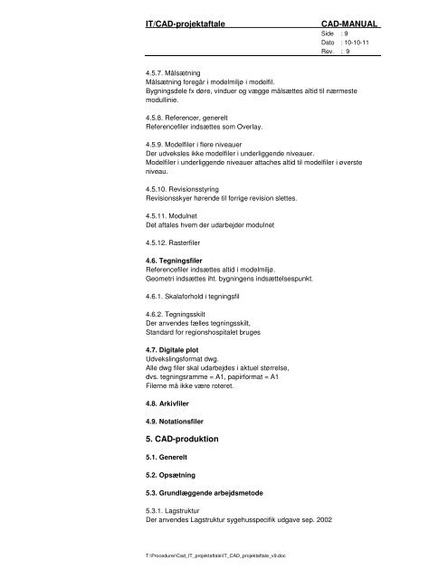 IT/CAD-projektaftale - Regionshospitalet Horsens