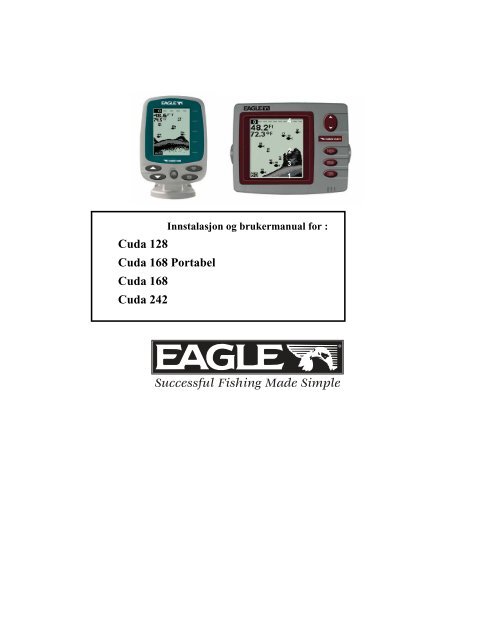 Eagle Cuda 168 Bruksanvisning