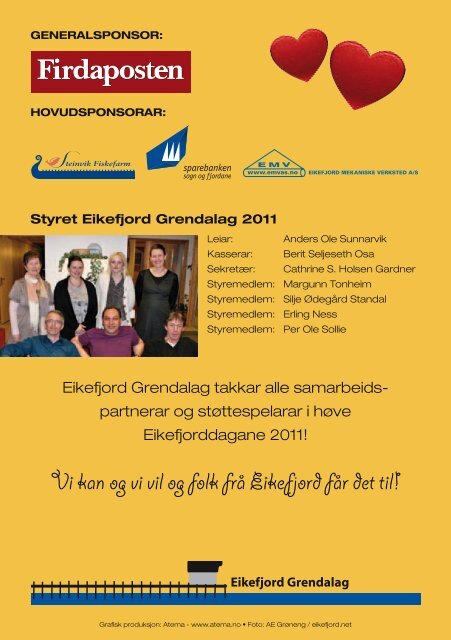 Programhefte 2011 - Eikefjord Grendalag