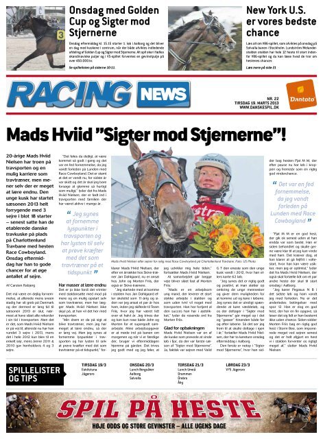 Mads Hviid ”Sigter mod Stjernerne”! - Trav og galop