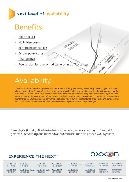 Axxon Next Brochure - AxxonSoft