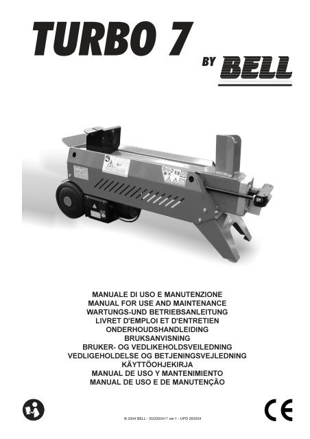 manuale di uso e manutenzione manual for use and ... - Flex Trading