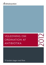 vejledning om ordination af antibiotika - Sundhedsstyrelsen