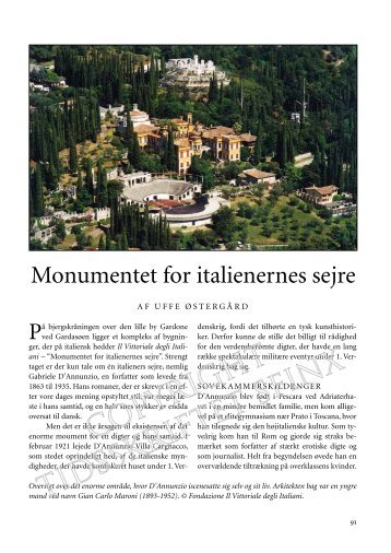 Monumentet for italienernes sejre - Tidsskriftet SFINX