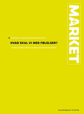 hvad skal vi med følelser? - Tranberg Marketing: Forside